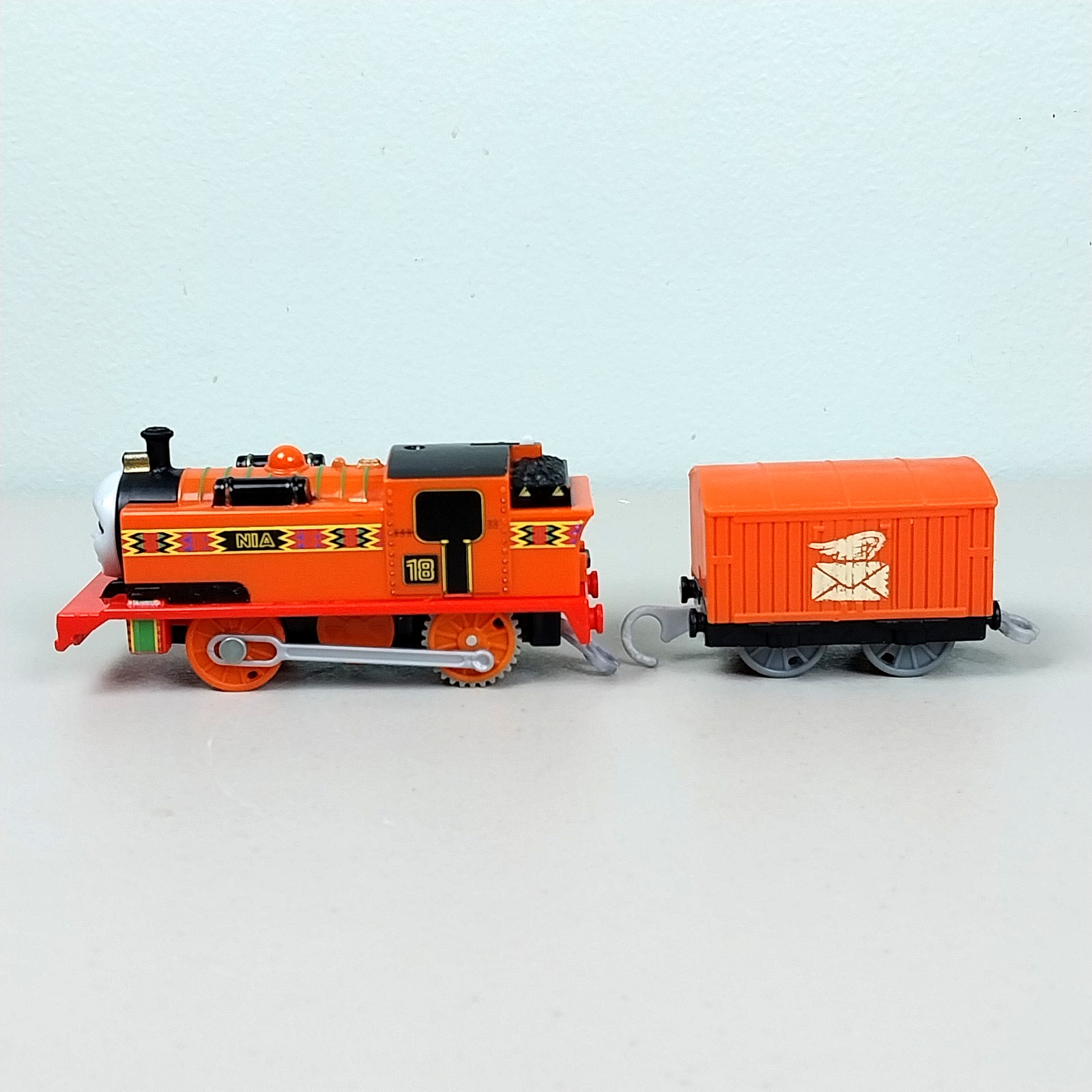 Thomas & Friends Trackmaster Nia Motorized Train with Mail Cargo Car 2013 Mattel