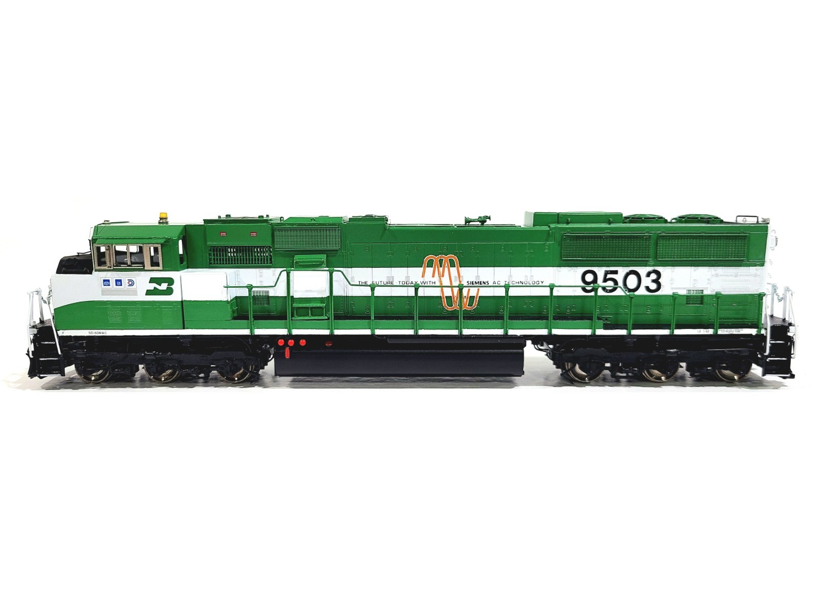Overland OMI BN EMD SD60MAC Burlington Northern #9503 HO Brass Model #5846.1