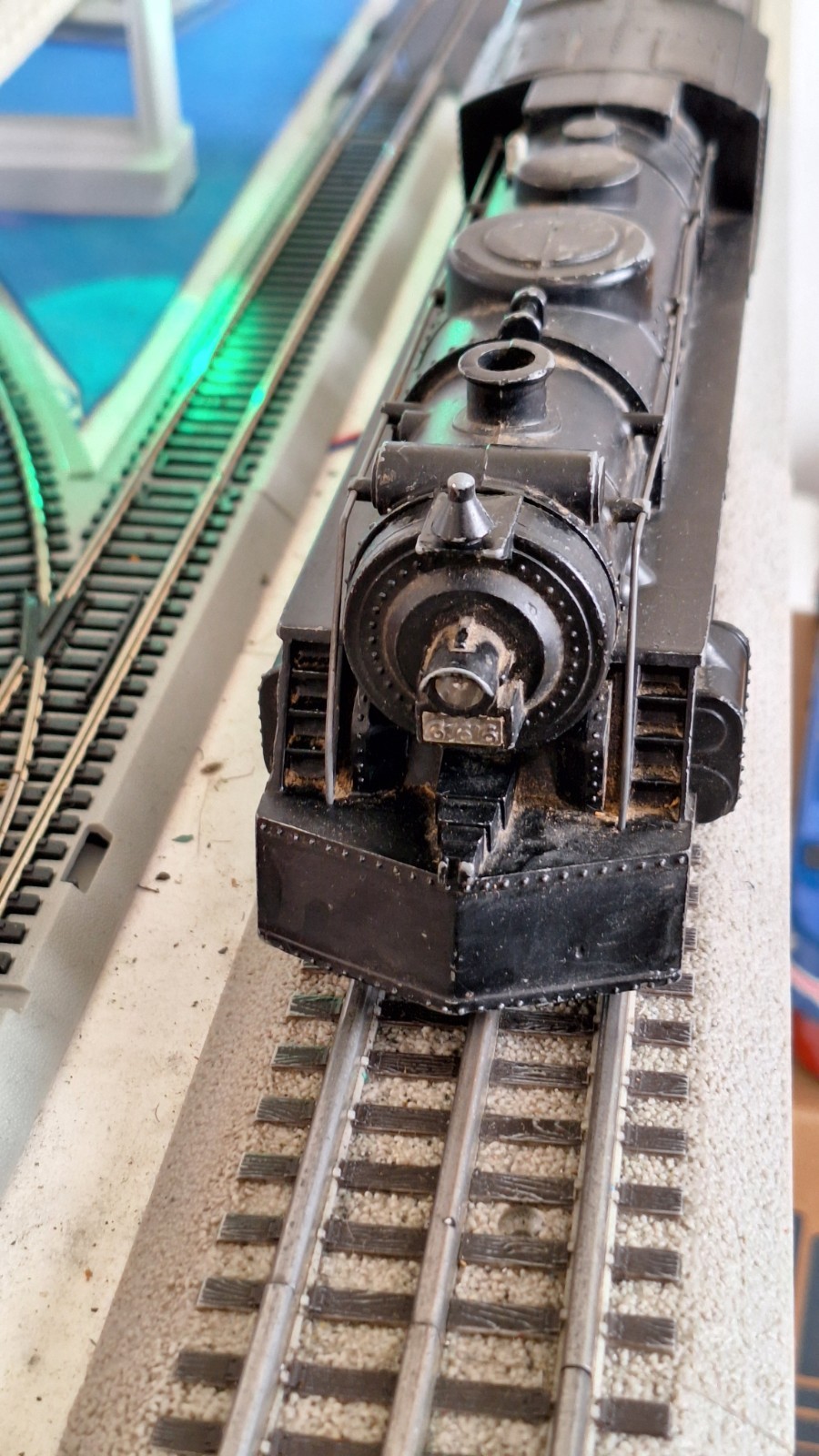 Vintage Marx O Gauge locomotive 666 DieCast smokes W Tender SP Tested