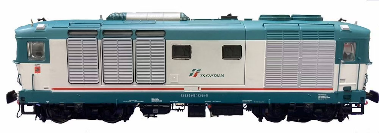 OS.KAR 1123 D445 1113 XMPR 2 Third Series, Trenitalia Green/Red Logo