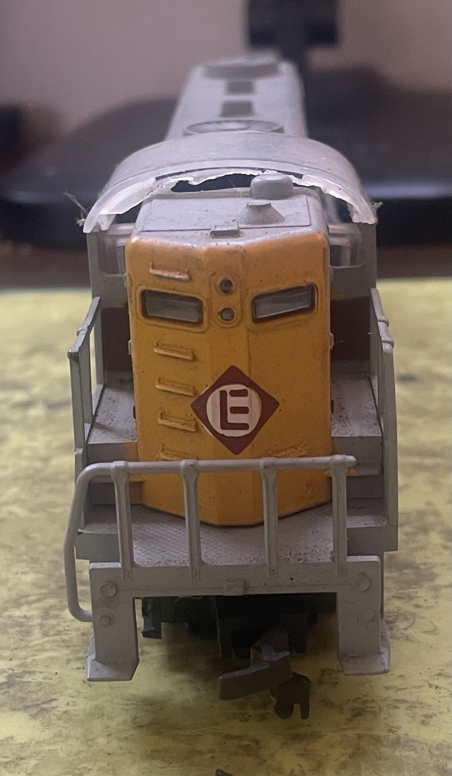 AHM Mehano Erie Lackawanna Gp-18 #1400 Locomotive Engine Serviced Lot B02 Nice