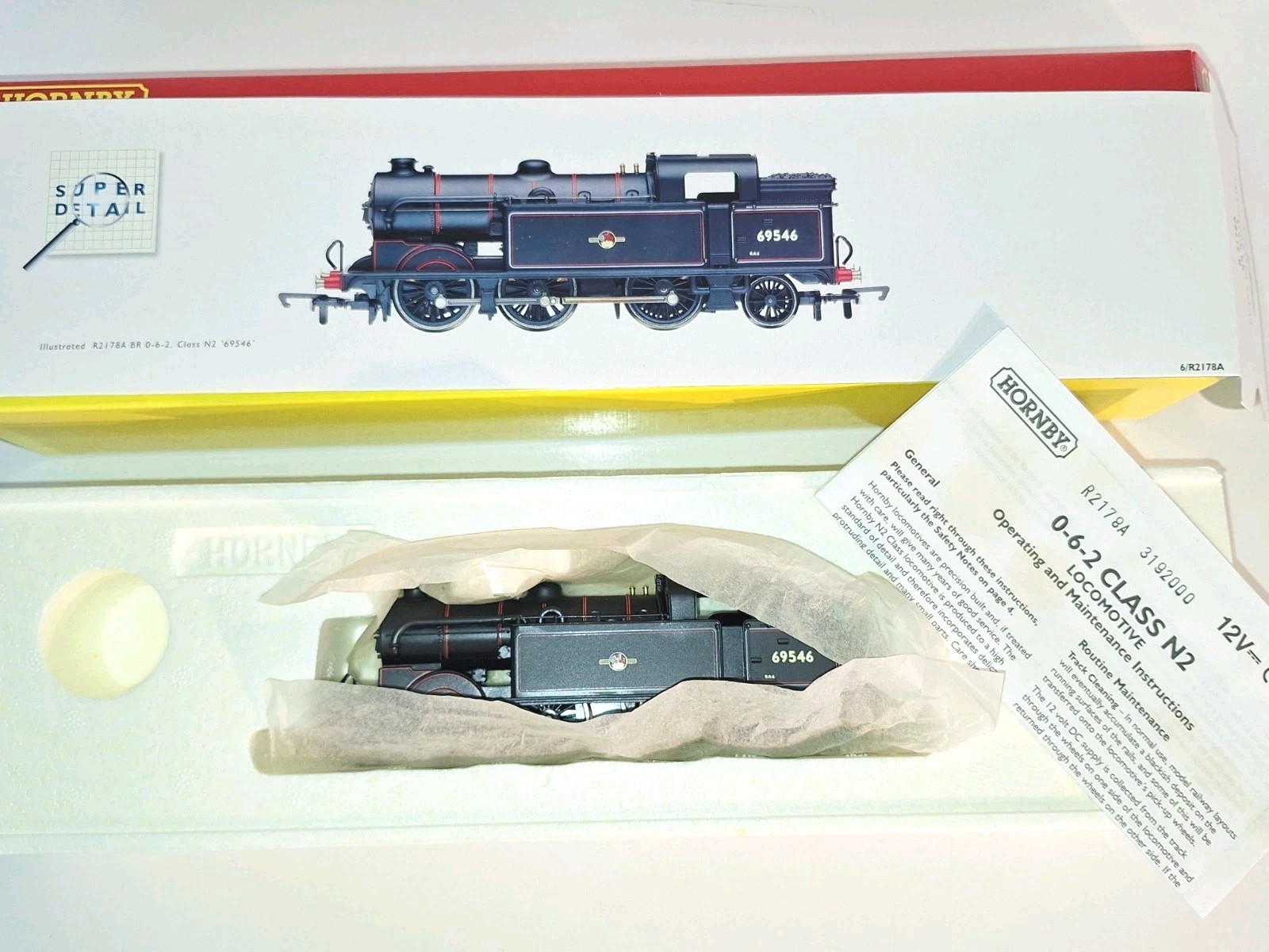 Hornby R2178A BR 0-6-2T Steam Loco. New Old Stock. Mint Cond. Boxed. OO Scale