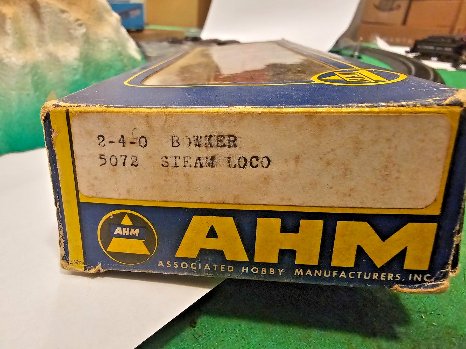 HO Scale Vintage AHM / Pocher JW Bowker 2-4-0 Locomotive & Tender in Box / Runs!