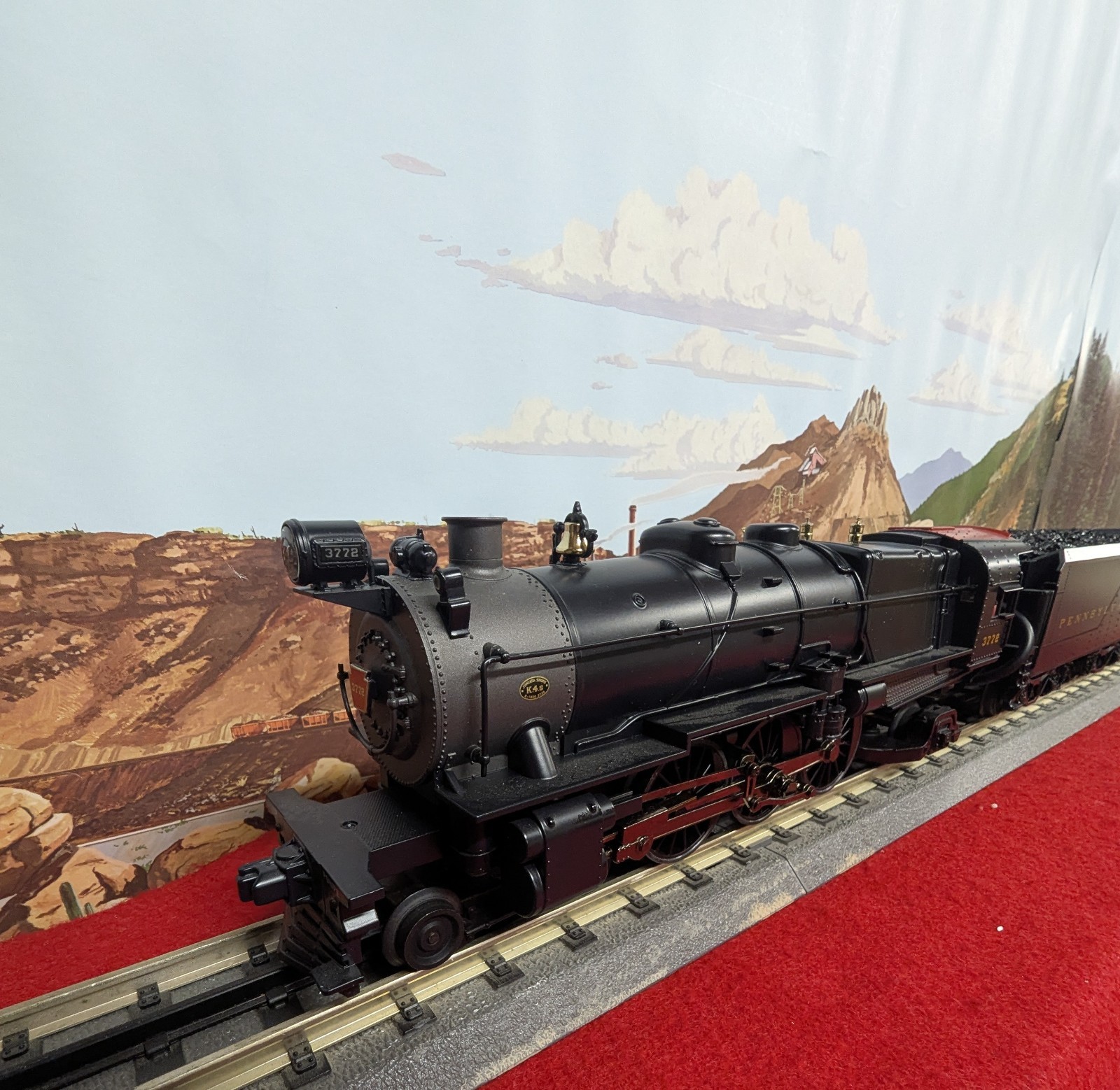 RAIL KING MTH O PRR 4-6-2 K-4 PACIFIC STEAM ENGINE 30-1550-1E PS2