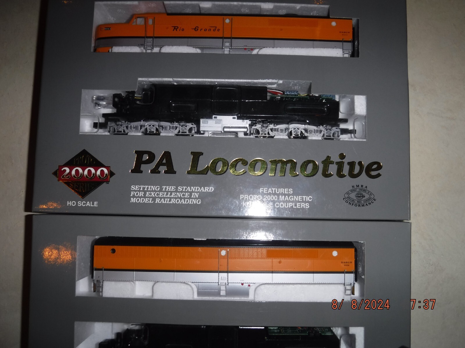 PROTO 2000 LIMITED EDITION HO RIO GRANDE (D&RGW) PA & PB LOCOMOTIVE SET – NEW!