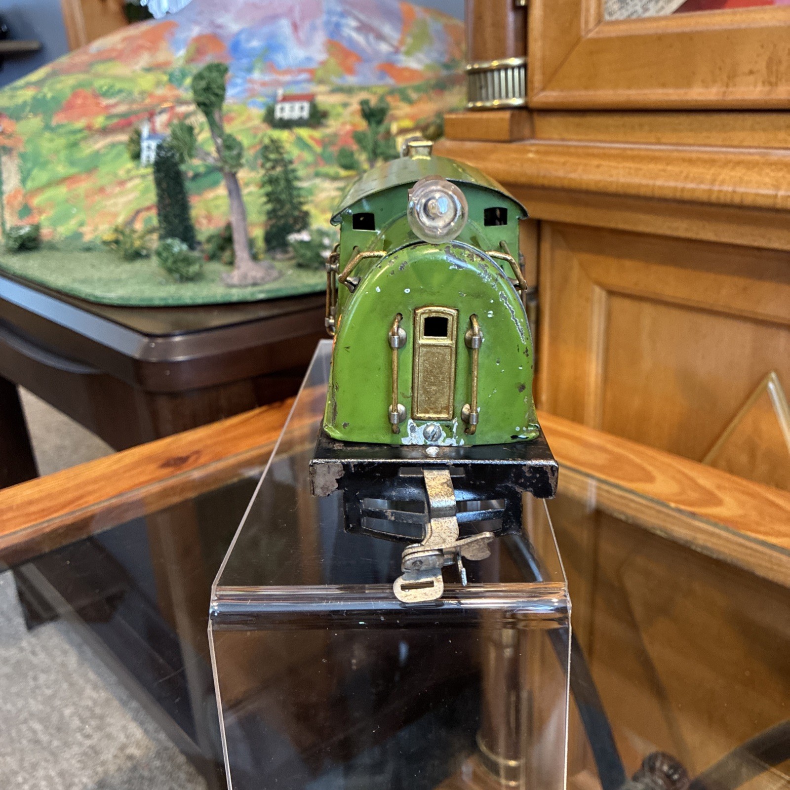 ~Smooth Runner~Lionel Prewar O Gauge 254 (Pea Green) Manual Reverse! SEE VIDEO!
