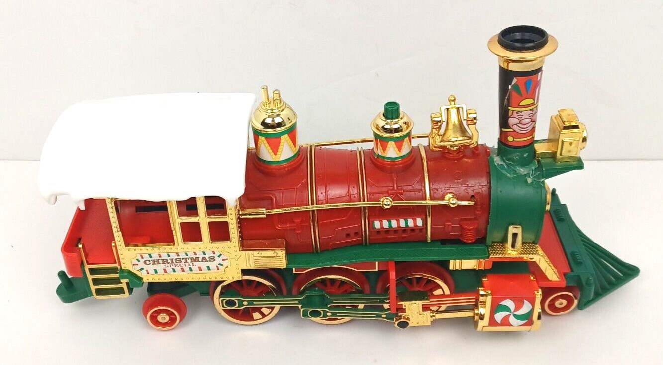 Vtg 1986 New Bright Christmas Special Express Locomotive FOR PARTS 13 1/2″ Long