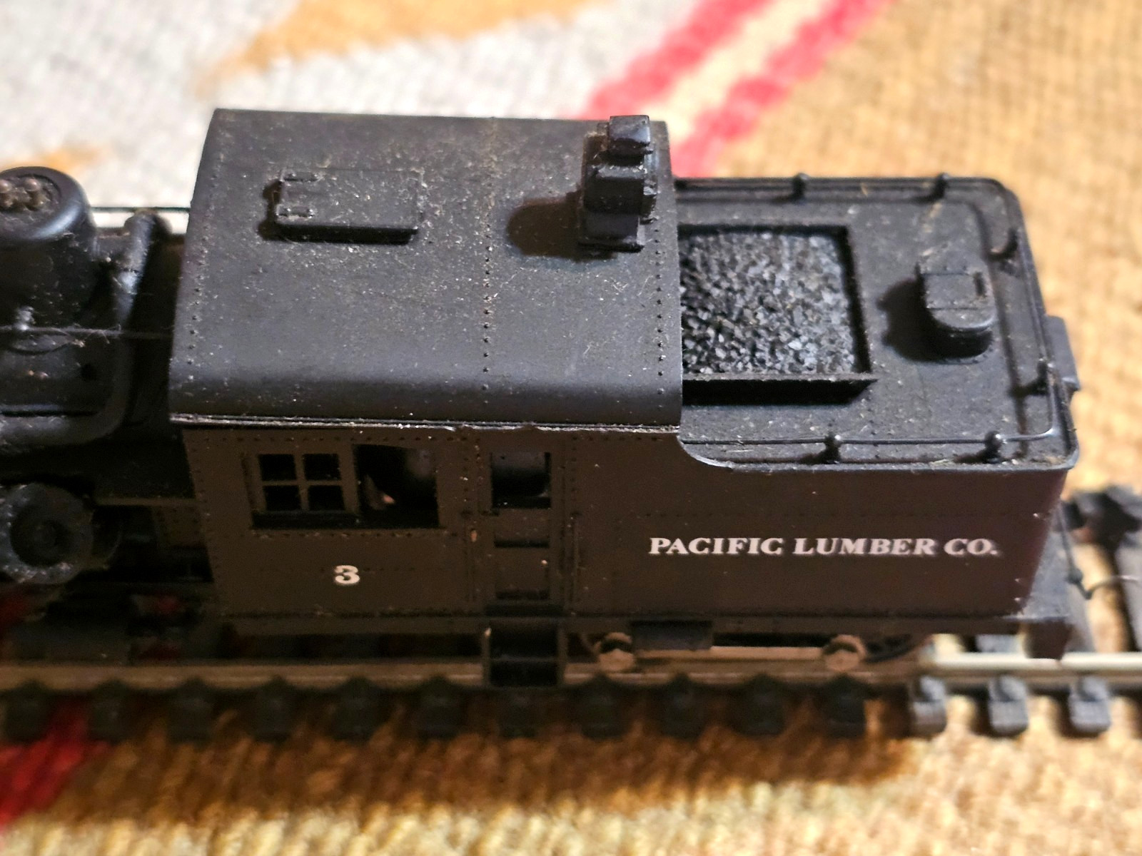 SCARC Rivarossi 17554 HO Scale Heisler 2 Track PACIFIC LUMBER Logging Locomotive