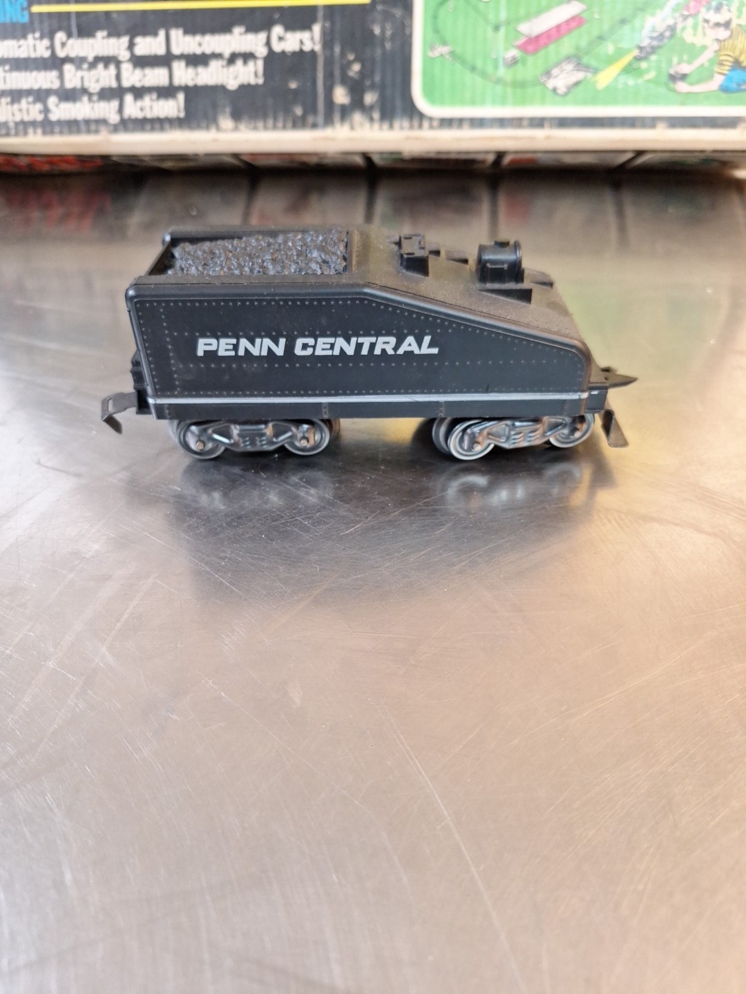 1950’s Marx Toys Locomotive #1666 O Gauge Light & Smoke Mint Penn Central