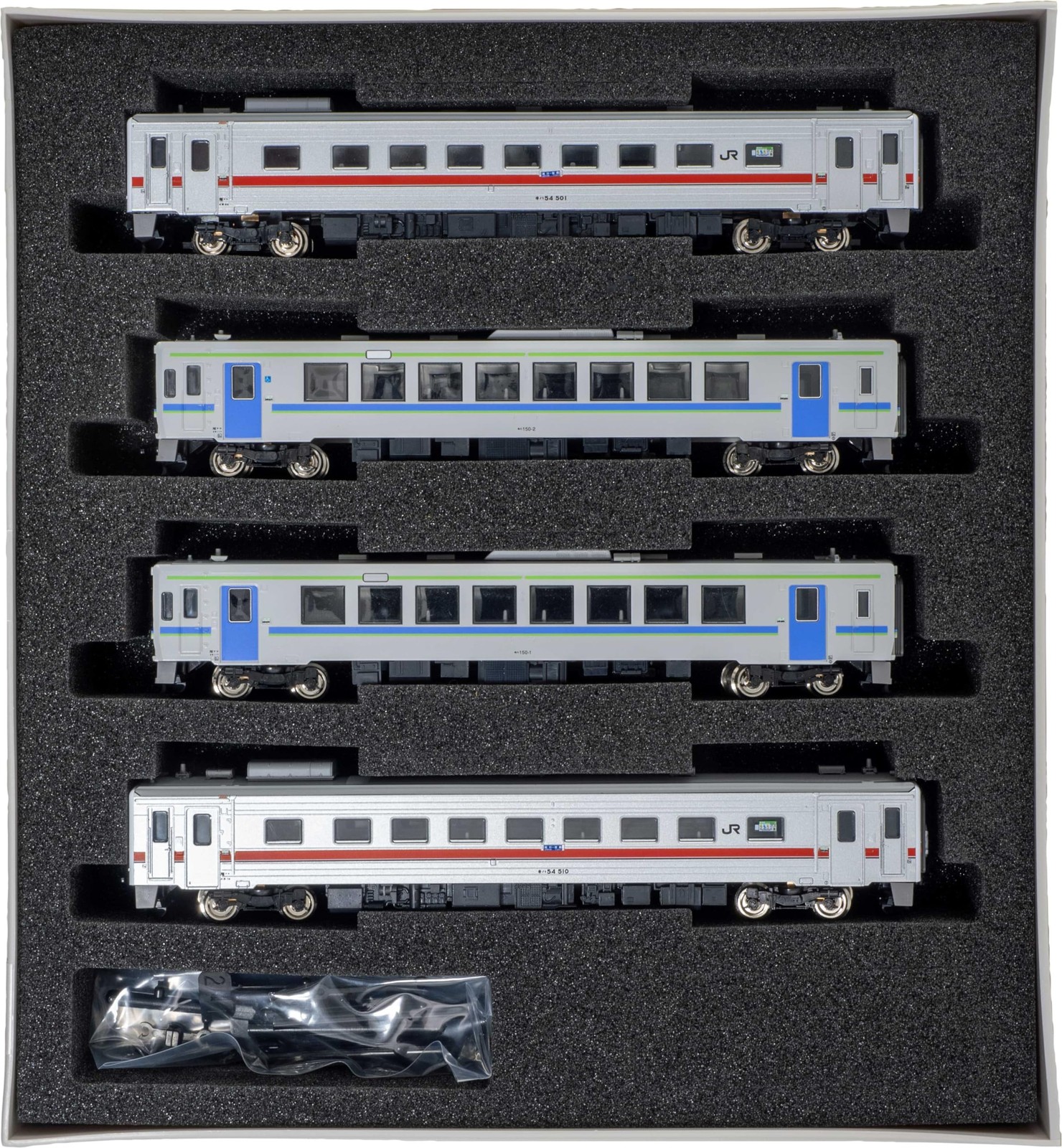 Greenmax N Gauge JR Hokkaido Kiha54 500+Kiha150 0 RumoiMainLine 50755 ModelTrain