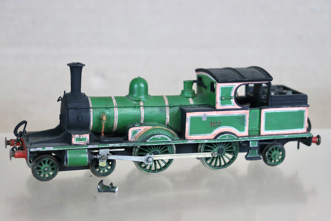 K’s KEYSER KIT BUILT LSWR 4-4-2 ADAMS CLASS RADIAL TANK LOCOMOTIVE 107 ob