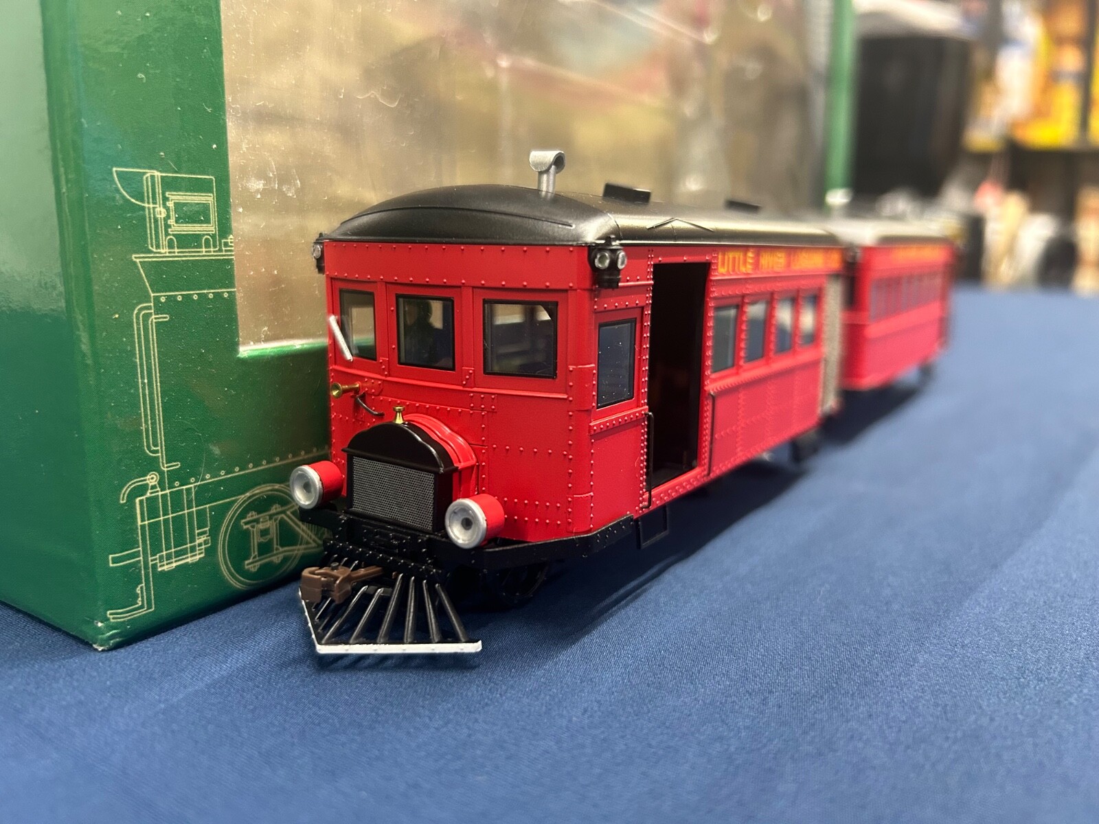 Bachmann On30 Little River Logging Co. Rail Bus & Trailer w/ DCC 28463 *READ*