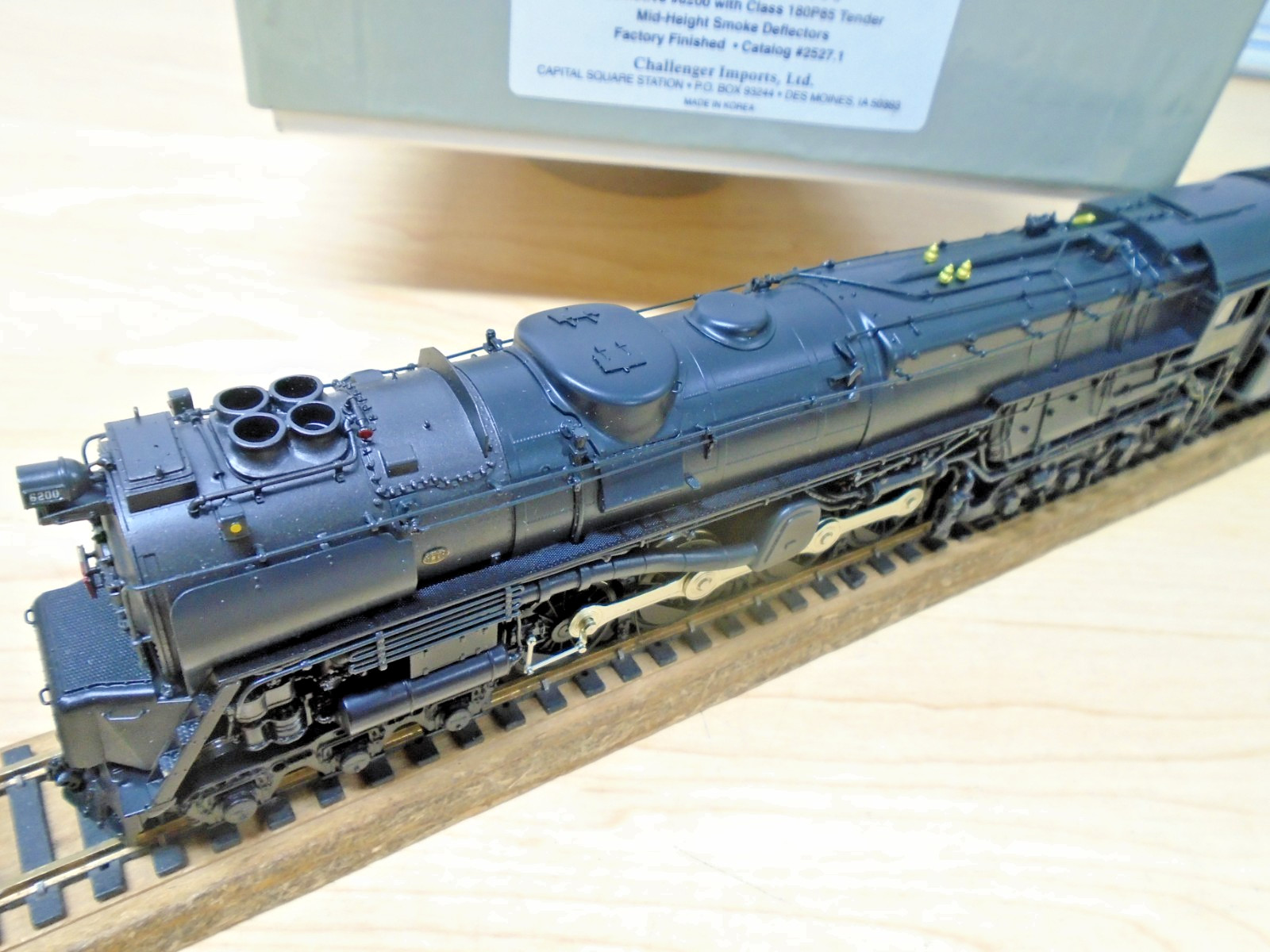 Challenger Detailed BRASS HO PRR Steam Turbine 6-8-6 & 16 Wheel Tender Runs MIB