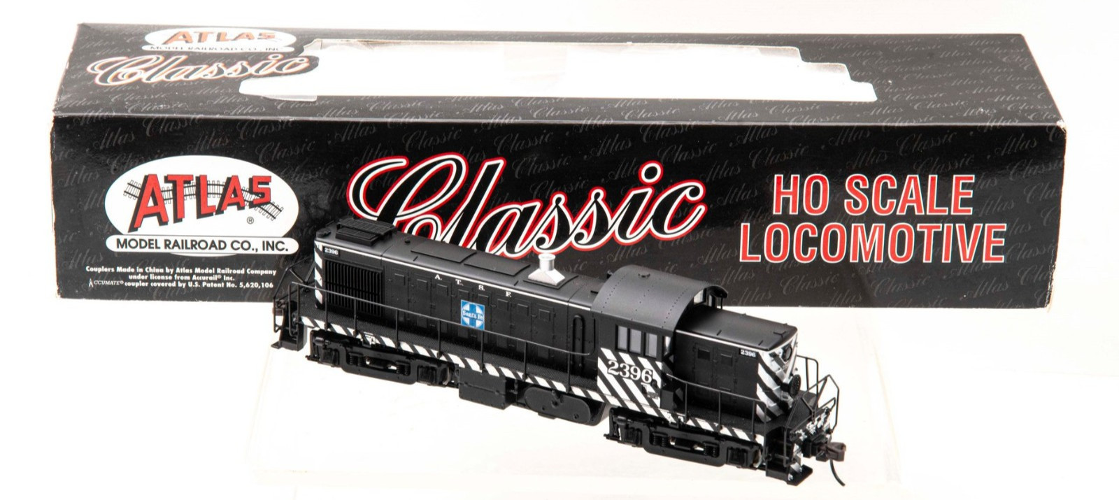 Atlas Classic HO Scale #8852 Alco RS-1 Locomotive Santa Fe ATSF 2396