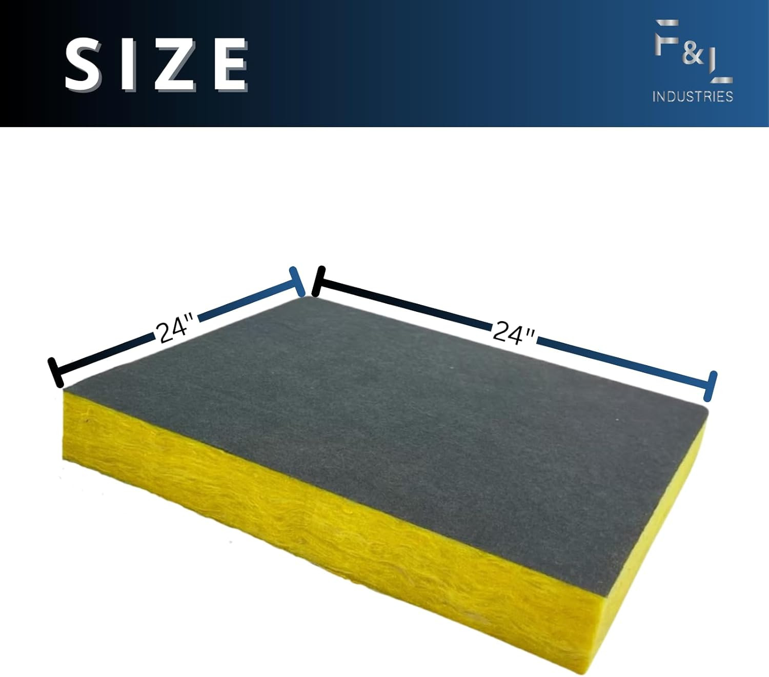 R8 Johns Manville Duct Insulation Panel 24″ X 24″ – HVAC Thermal Fiberglass Insu