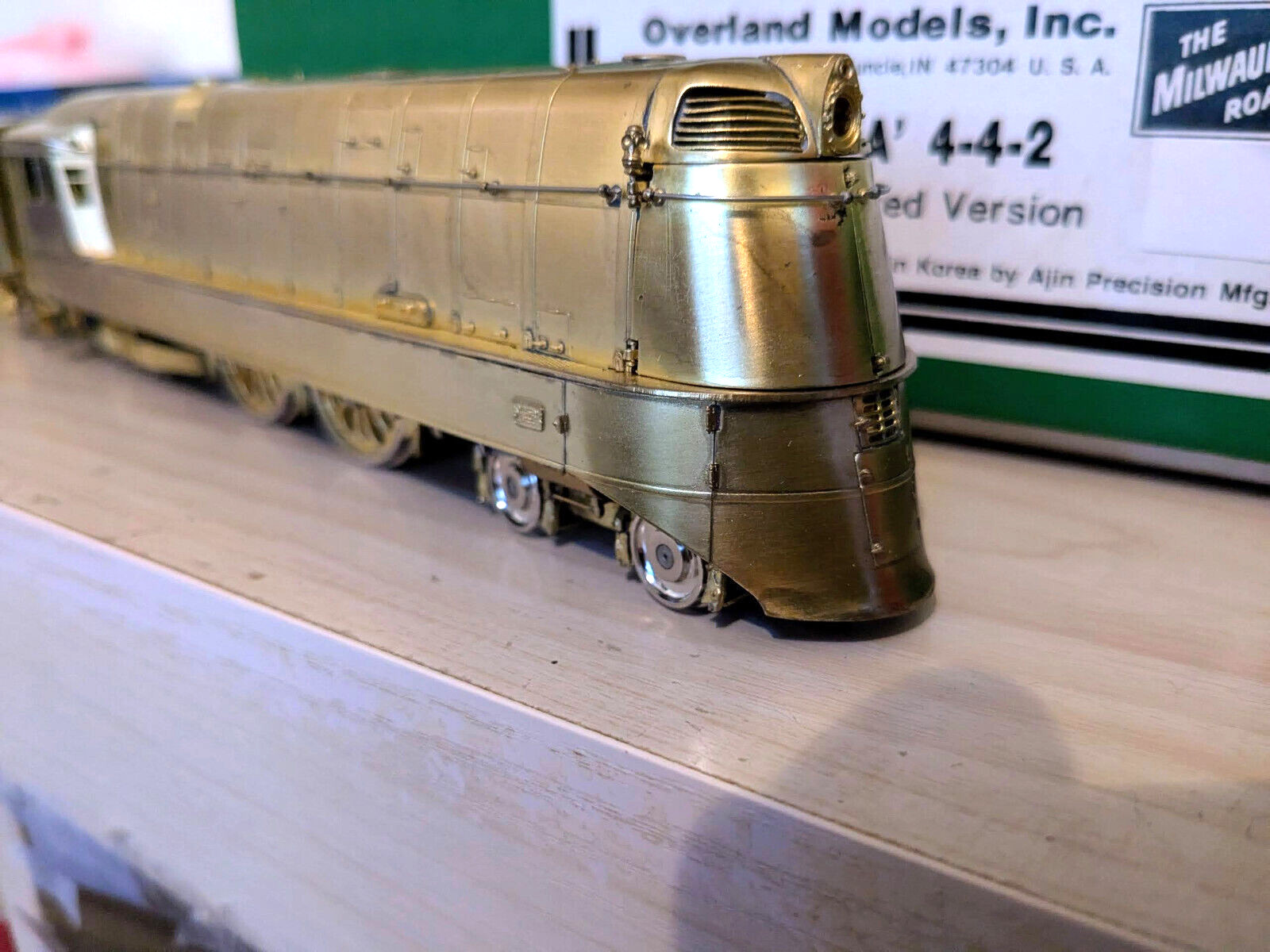 **1 OF 100! OVERLAND BRASS MILW RD CLASS A 4-4-2 #3-4 MODERNIZED HO *”RUNS G@@D!