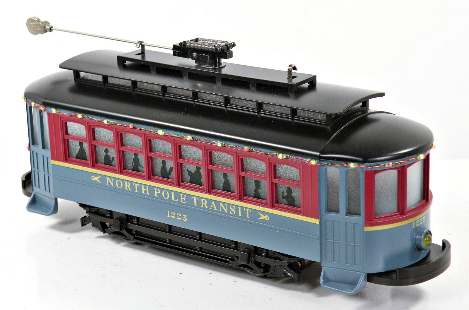 MTH 30-5218 North Pole Bump-n-Go Trolley with LED Roof Lights