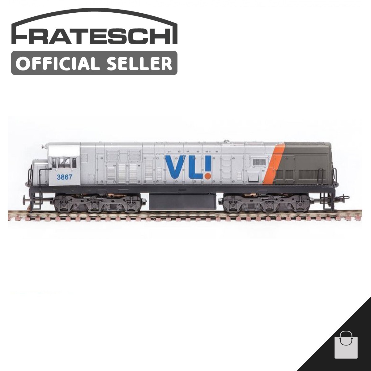 Frateschi Electric Locomotive U20C VL! 3036 VLI HO Miniature Train 1:87