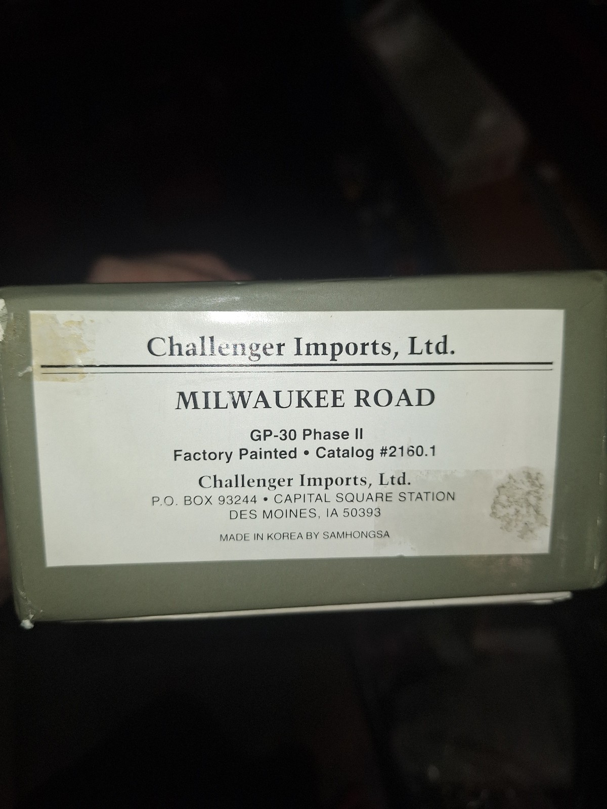 Challenger Imports Samhongsa Milwaukee Road GP-30 Phase II Brass