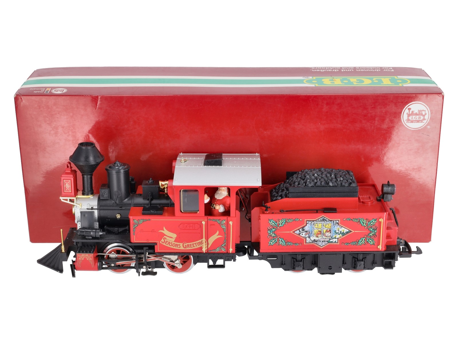 LGB 25171 G Scale Christmas Steam Locomotive & Tender EX/Box