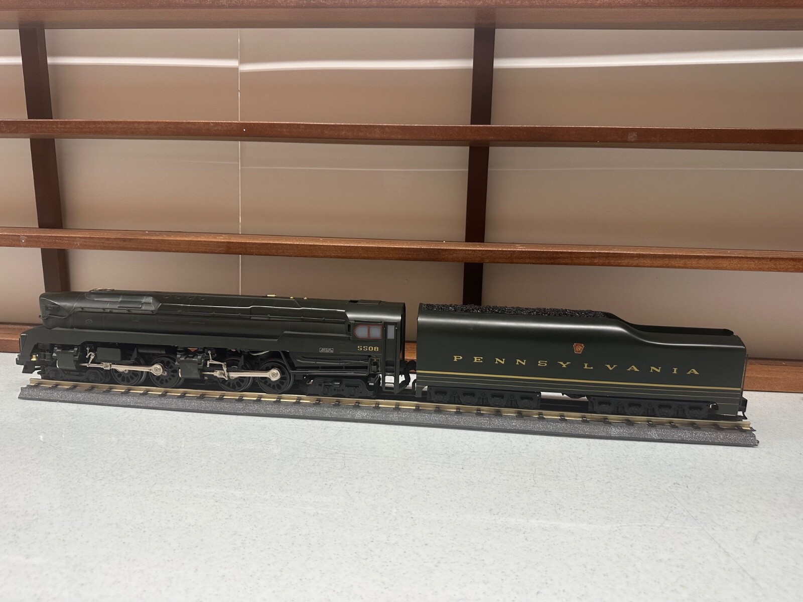 Right-Of-Way O Scale 3 Rail PRR T1 4-4-4-4 Steam Engine & Tender #5508 Used