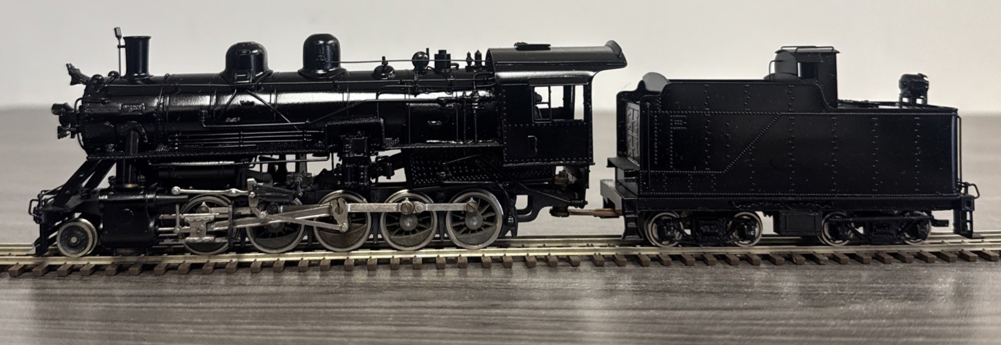 Pacific Fast Mail HO Brass Decapod FRISCO 2-10-0 Russian Painted Black & Tested!