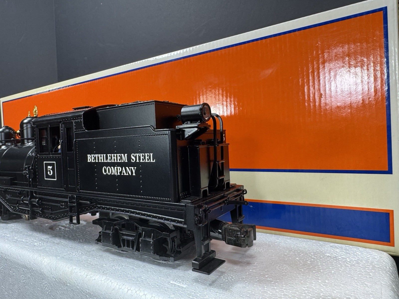 Lionel LEGACY 6-11369 Bethlehem Steel two-truck Shay steam engine #5 EX