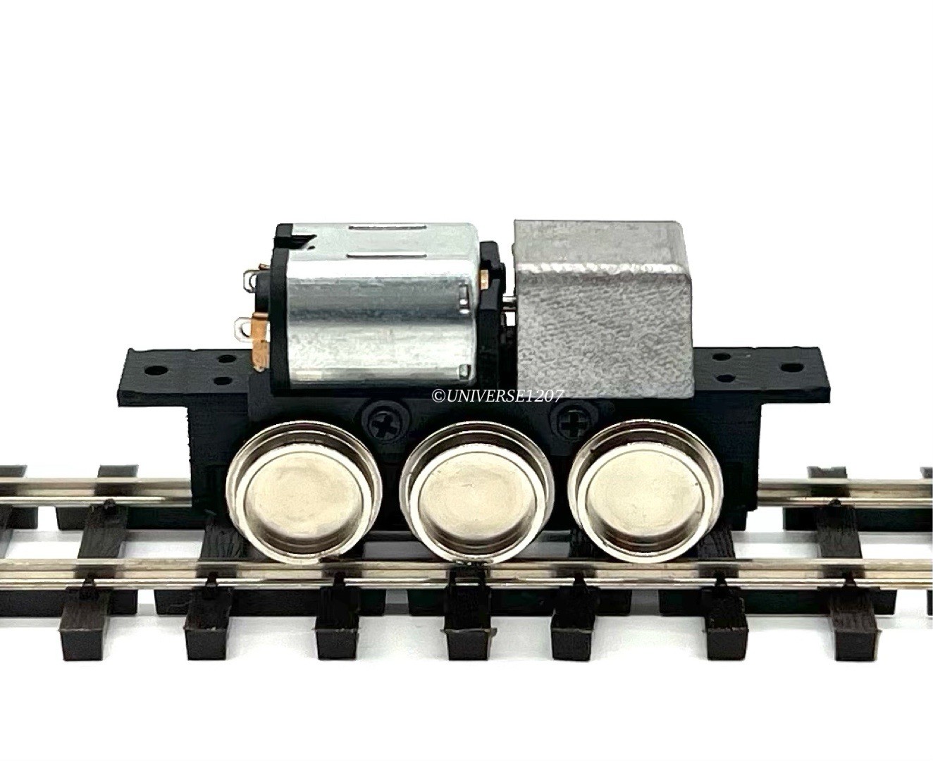 N/HOn30/HOe/009 3-Axle Locomotives Power Drive Chassis w/Coupling Rods 24mm/7mm