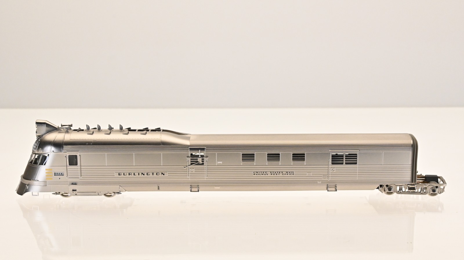 Challenger Imports Brass Pioneer Zephyr CB&Q Late Version 4 Car set HO