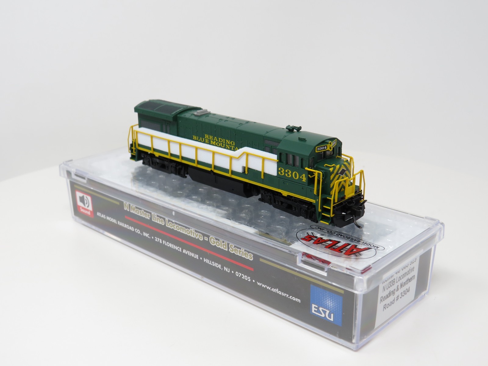 Atlas N 40005929 DCC Sound Reading Northern U33B Diesel Locomotive ESU LokSound