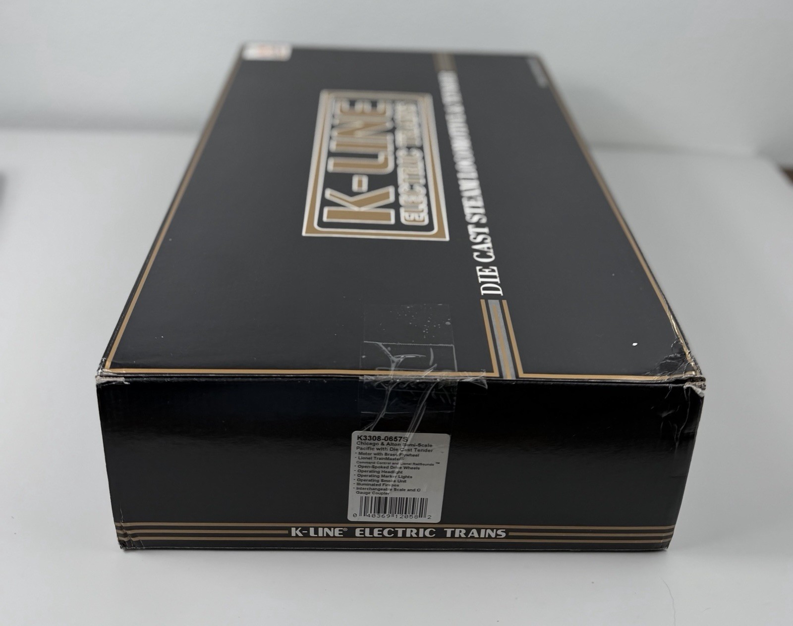 K-Line K3308-0657S Chicago and Alton Semi-Scale Pacific Steam & Die Cast Tender