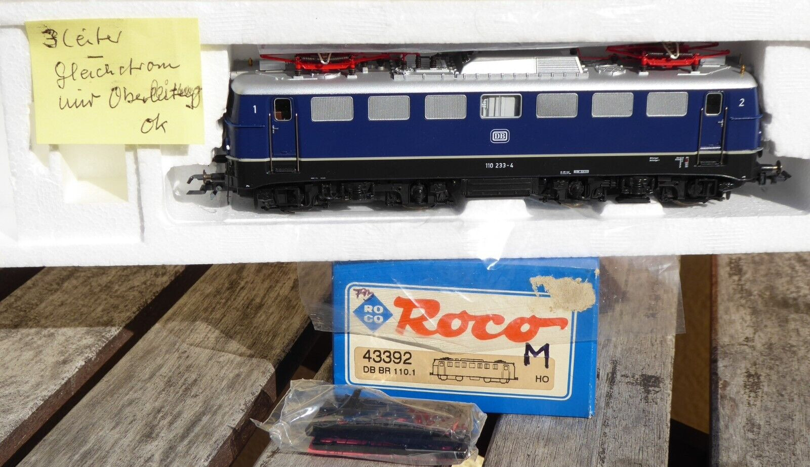 Roco 43392 H0 3-Leiter Direct Current Dc Locomotive Br 110 233-4 DB Epoch 4