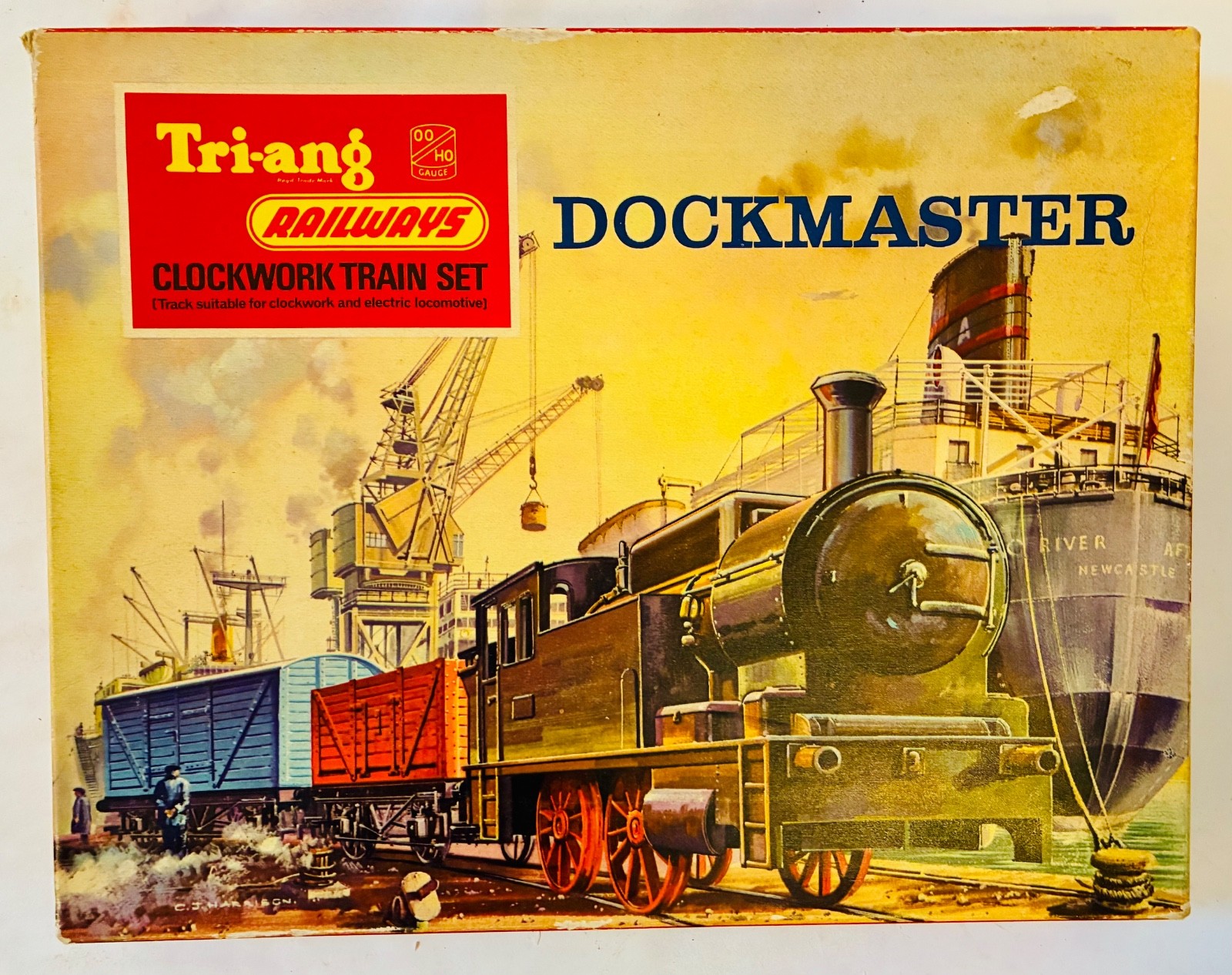 Collectible Tri-ang Railways Dockmaster RS.70 Train Set In Orig.Box look unused