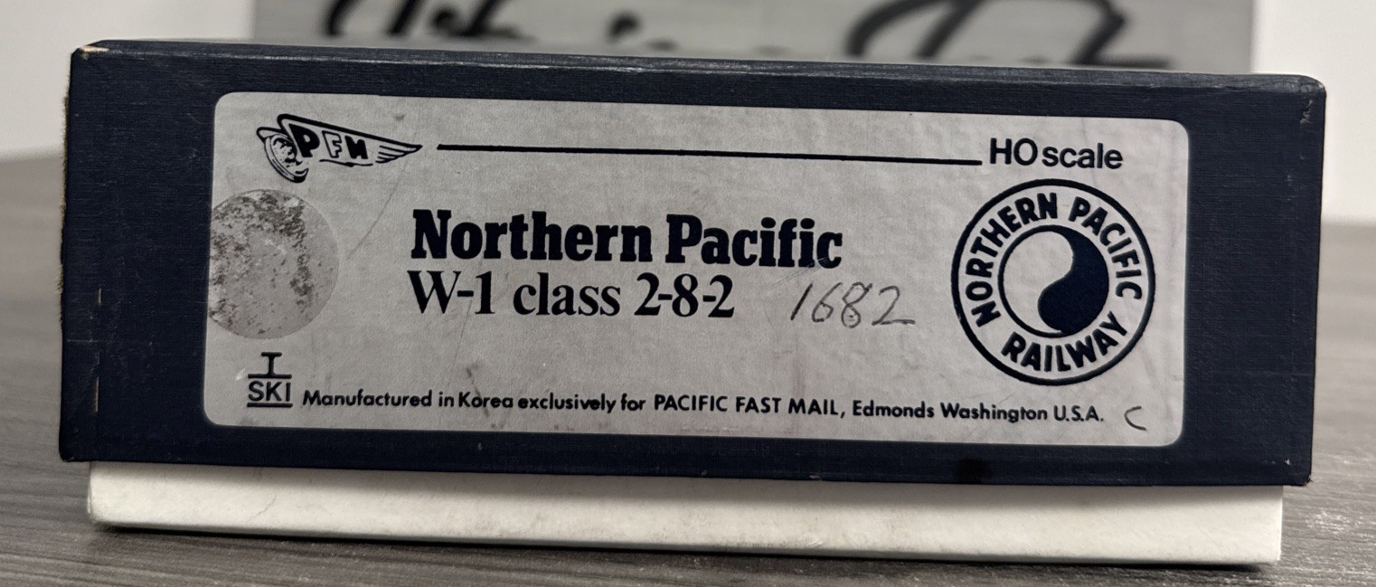Pacific Fast Mail HO Brass Mikado Northern Pacific 2-8-2 W-1 #1776 Tested/Used!