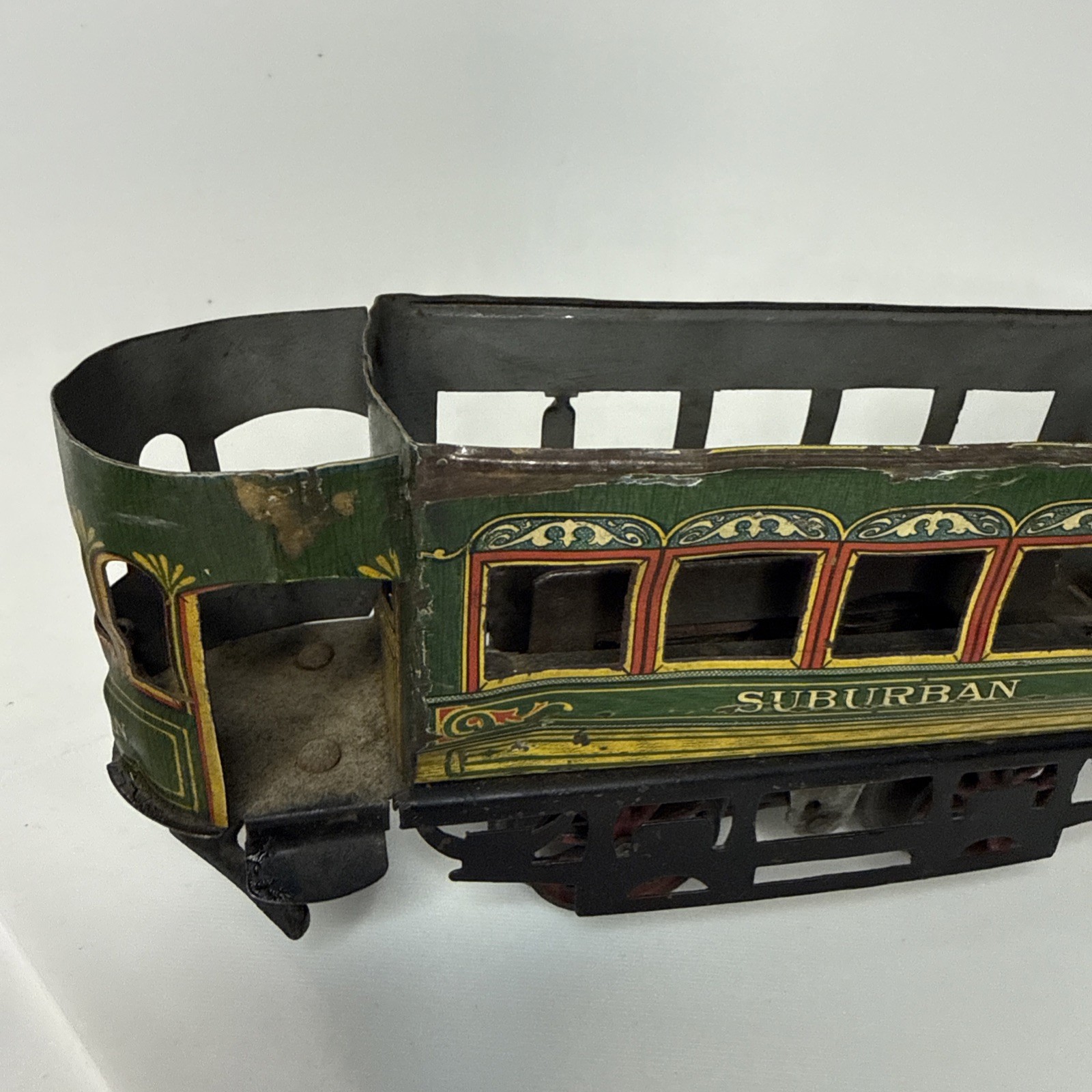 IVES #809 Pre-War Electric Suburban Trolley O Scale Litho