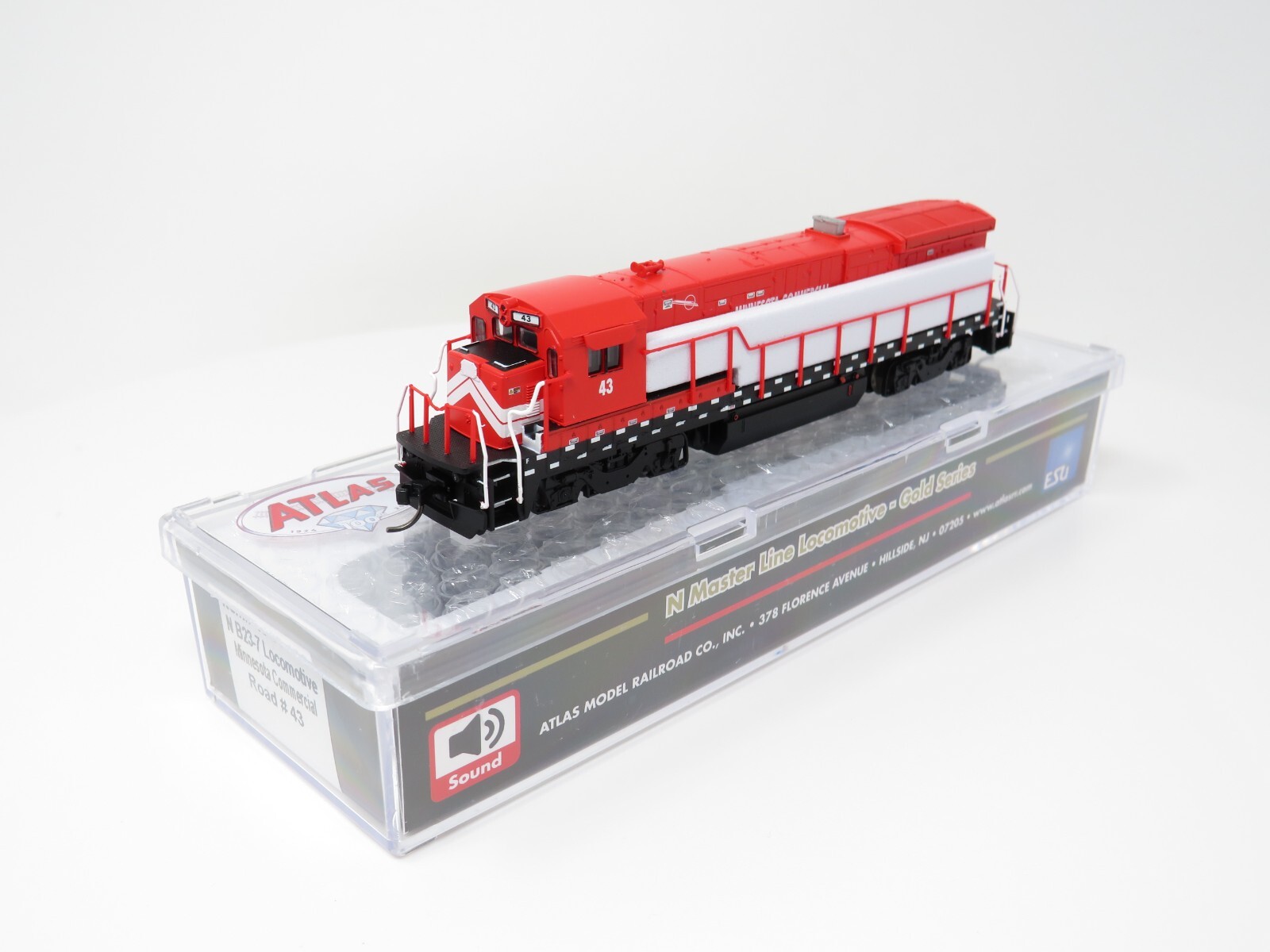 Atlas N 40005456 LokSound DCC Minnesota Commercial GE B23-7 Diesel Locomotive
