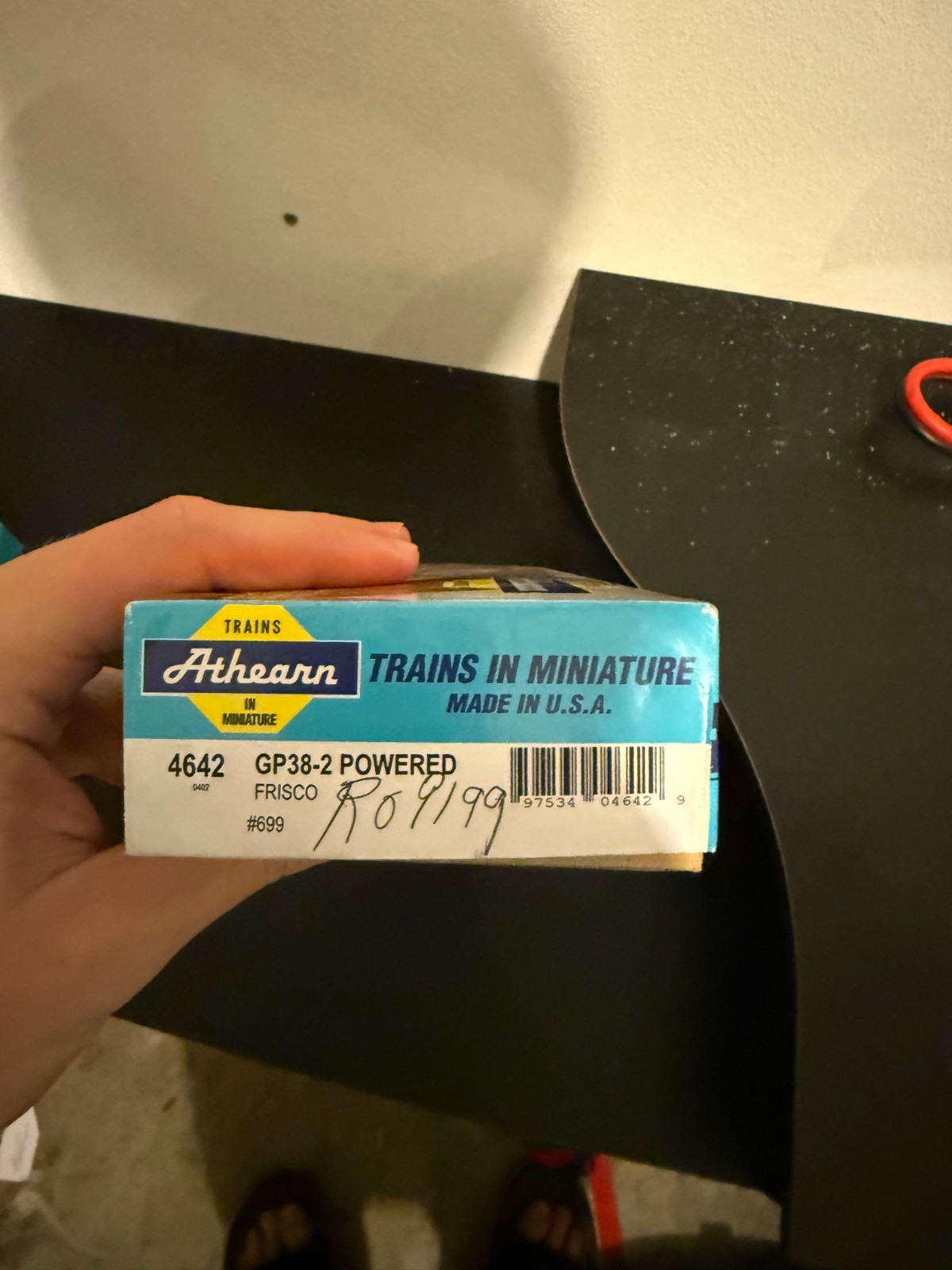 Athearn HO GP38-2 Frisco #699 DC Powered Blue Box Assembled New 4642