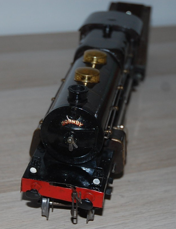 HORNBY O GAUGE CLOCKWORK 3C NORD LOCOMOTIVE AND TENDER IN BROWN LIVERY