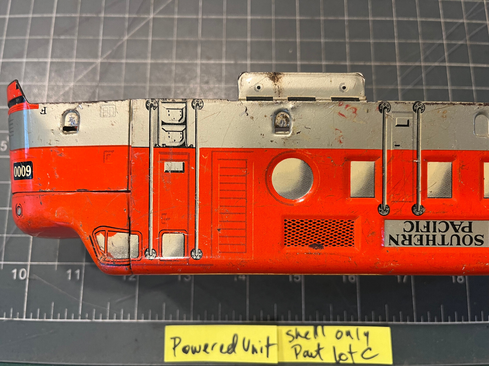 Marx Train SP 6000 POWERED Diesel Locomotive Engine METAL SHELL ONLY PART LOT C