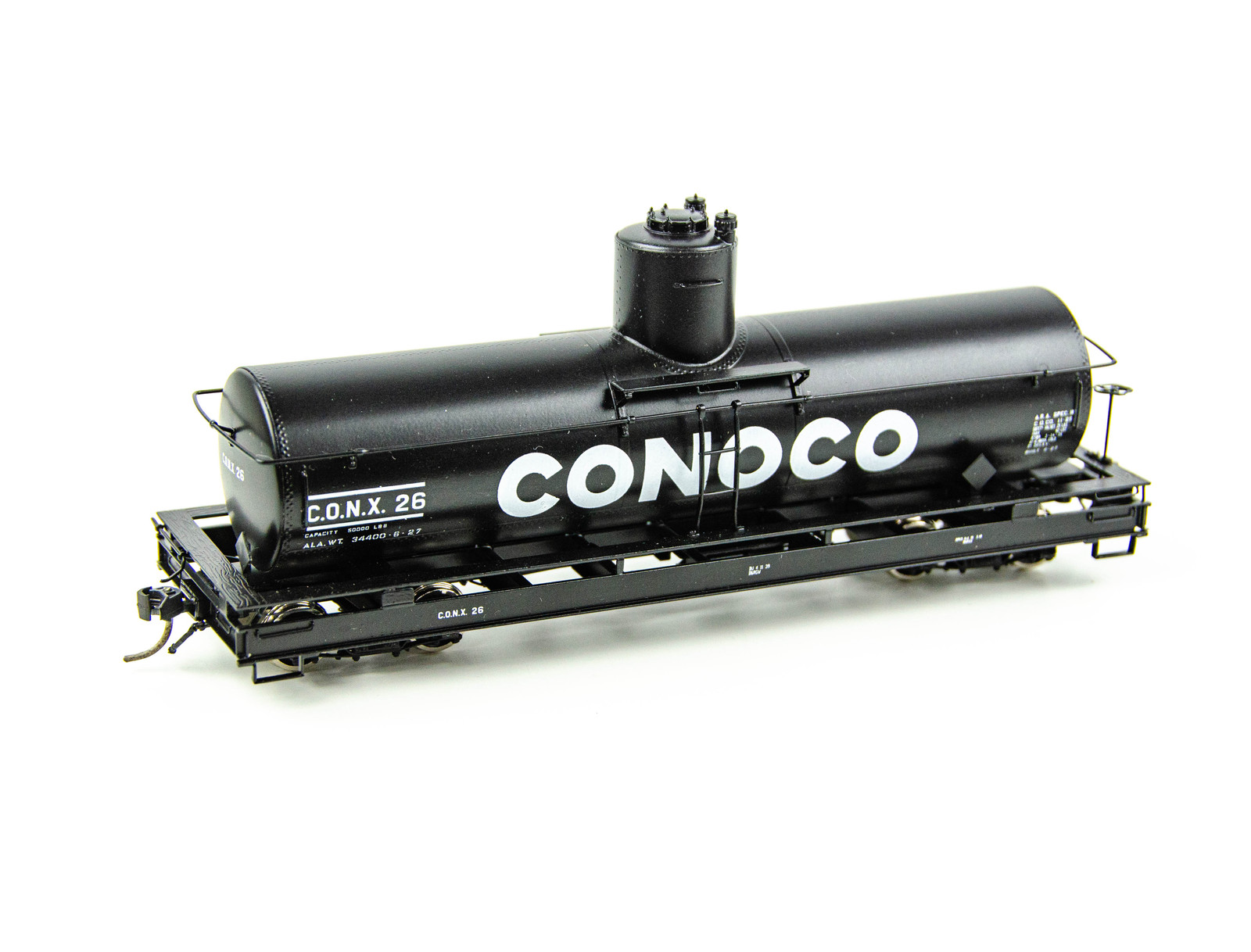 Milestone PBL Sn3 Brass Conoco Wide Framed Tank Car Tall Dome Factory Painted