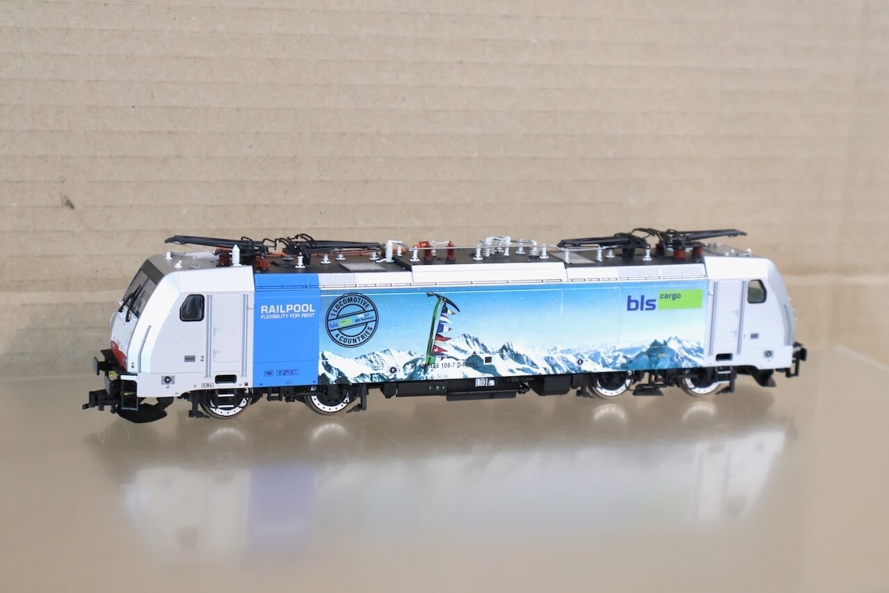 BRAWA 43958 SBB CFF BLS CARGO CLASS BR 186 108 E-LOK ELECTRIC LOCOMOTIVE on