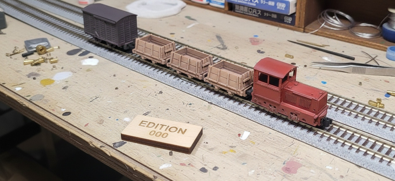 Nn3 Whitcomb Ghost Train Kit Set w/Motor Dump Cars x3 Narrow Gauge Railway toma