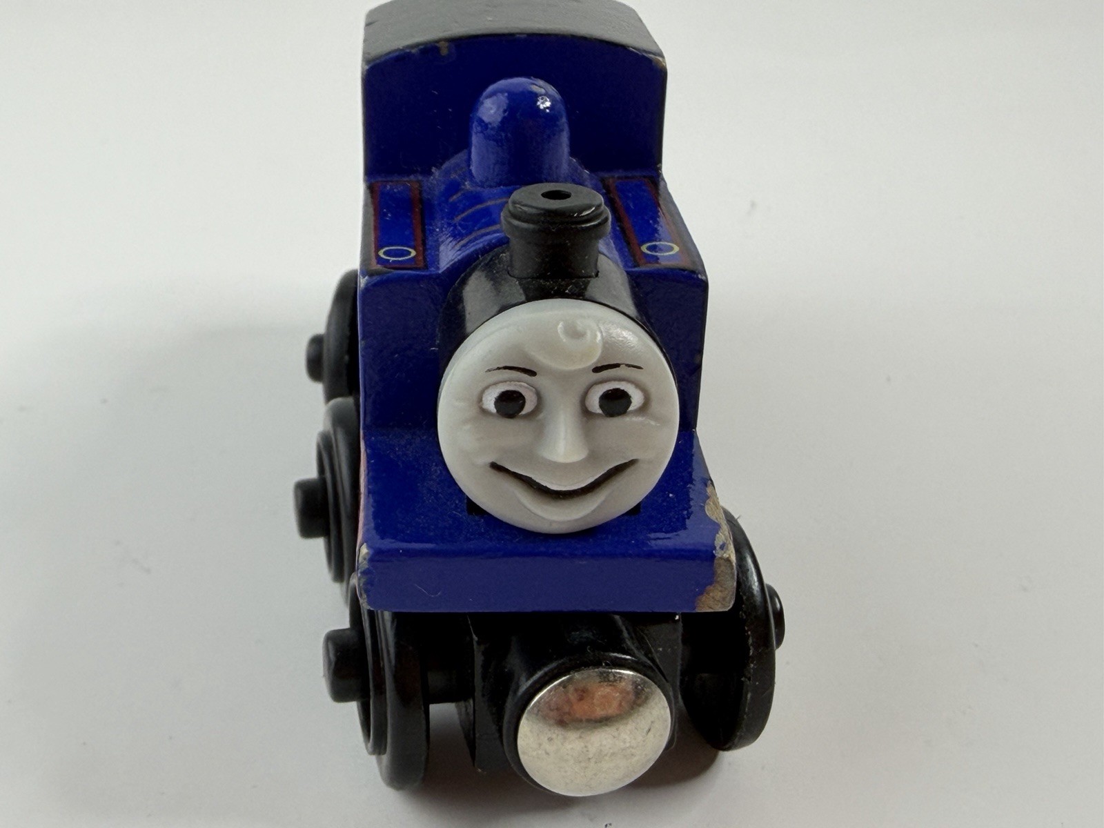 Thomas & Friends Wooden Railway Train MIGHTY MAC Double Face Engine 2007 Retired