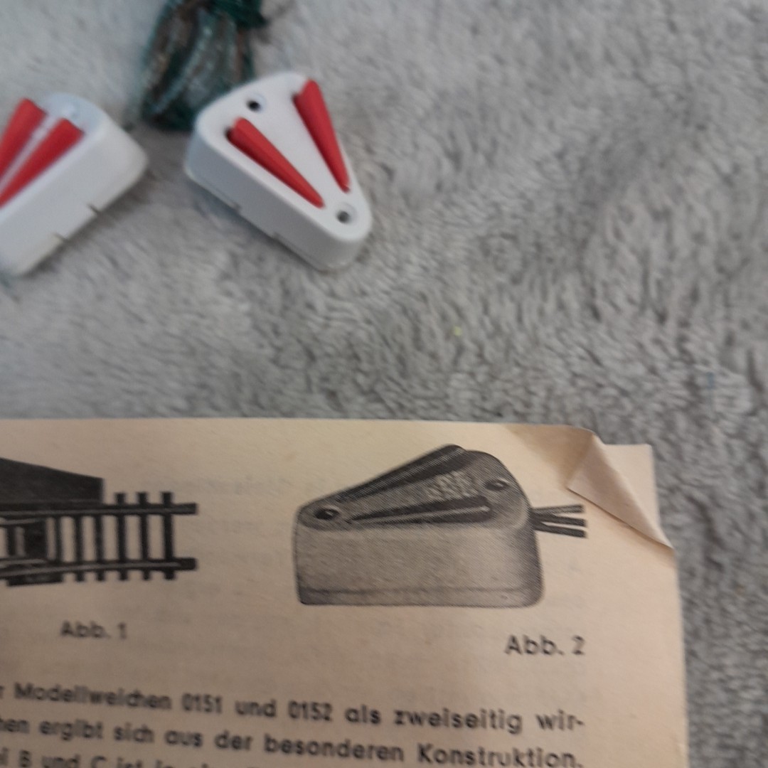 Arnold Rapido 0721 Lot Of 2 Point Route Settings W/ Instructions (German)Vintage