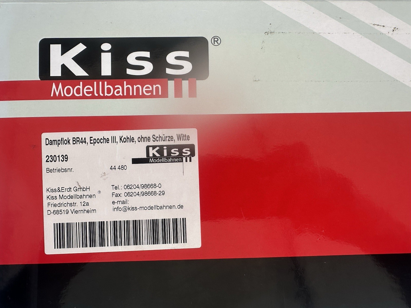 Kiss Spur 1 230139 Steam Locomotive BR 44 480 DB Ep.3 White OVP for KM1 Kiss MBW