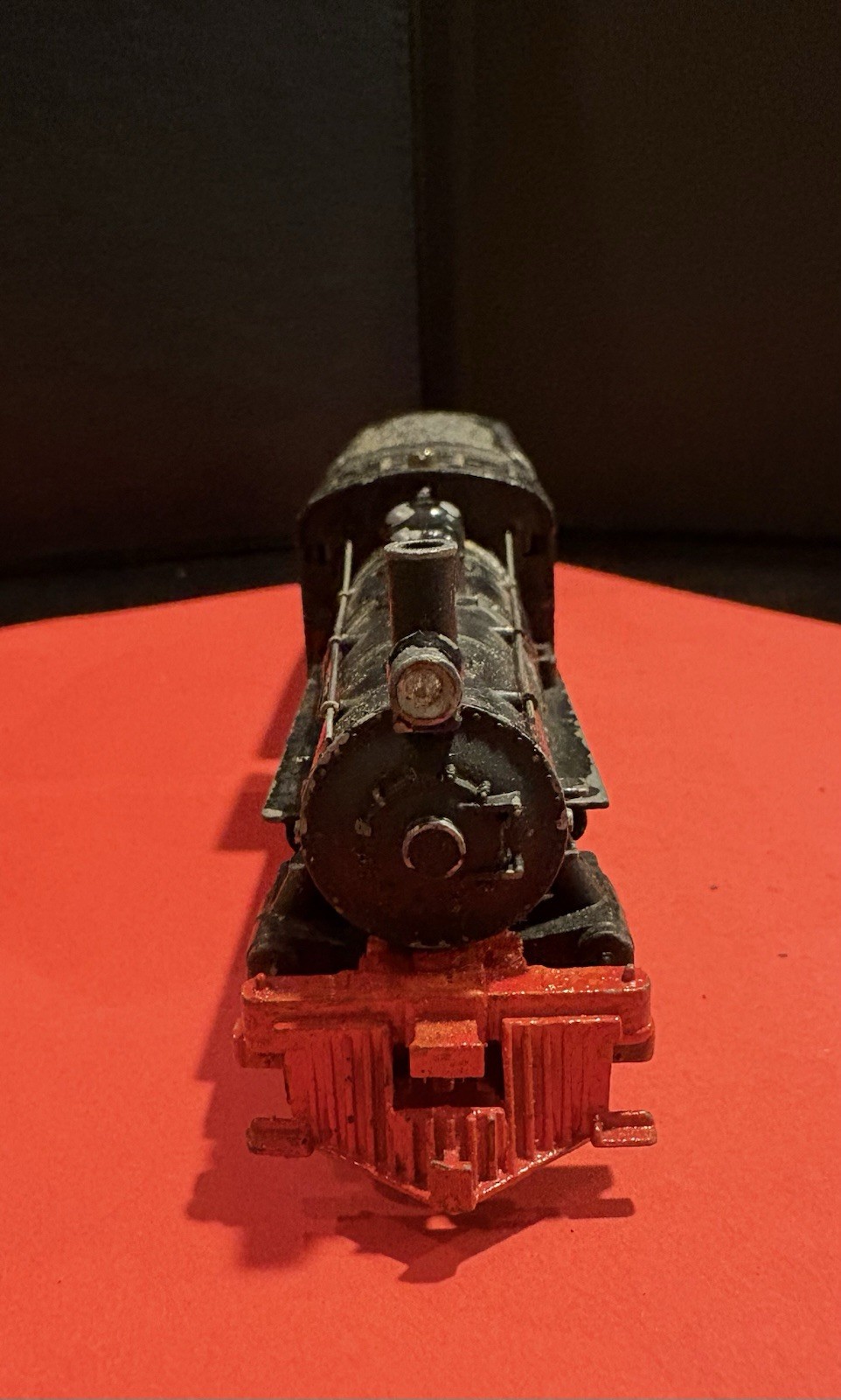Vint. HO Gauge Black Diecast Unbranded Steam Locomotive 567 & Mantua Coal Tender