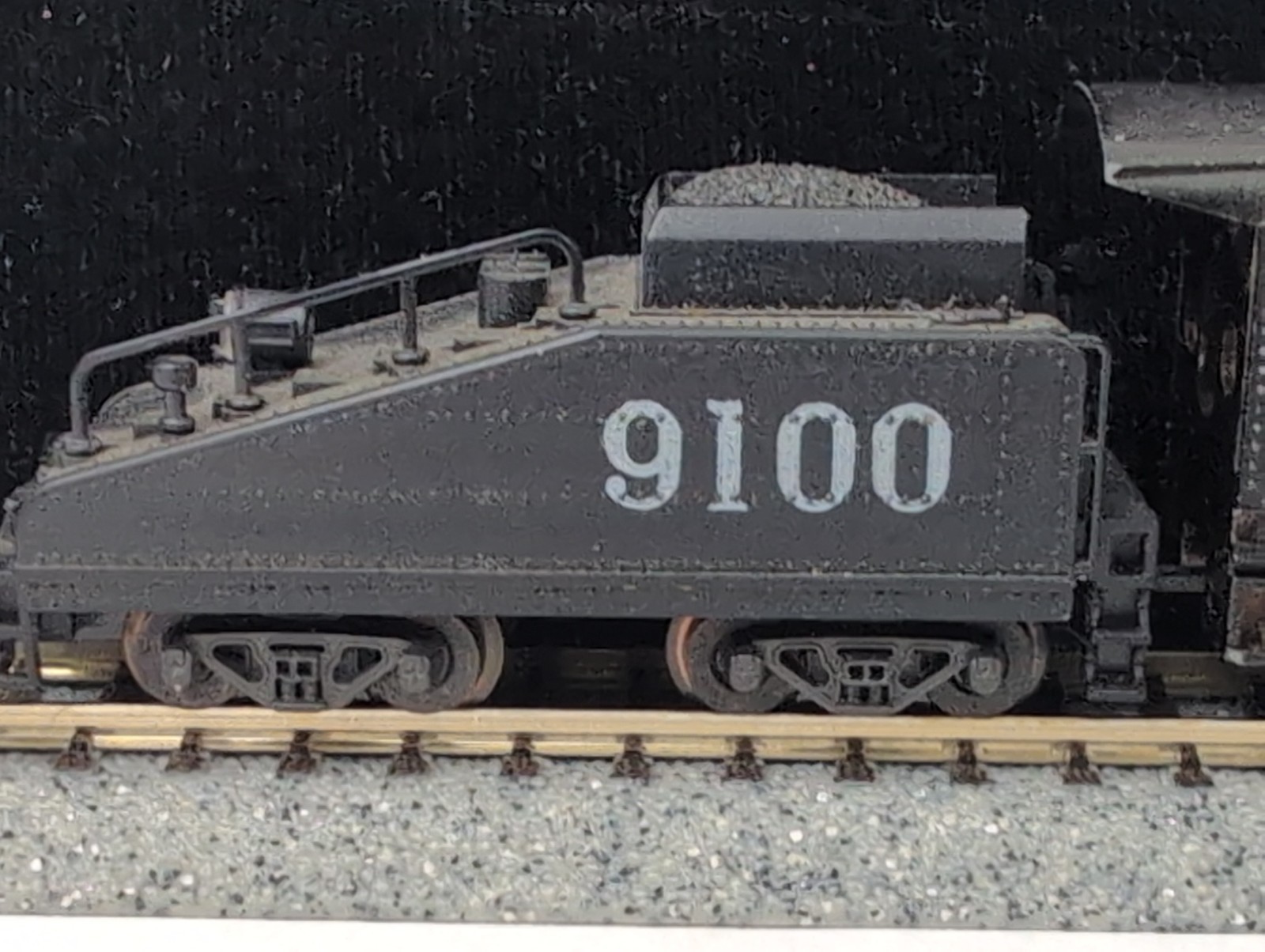 MINITRIX (?)- 0-6-0 Steam Locomotive W/ Tender “AT&SF”- N Scale