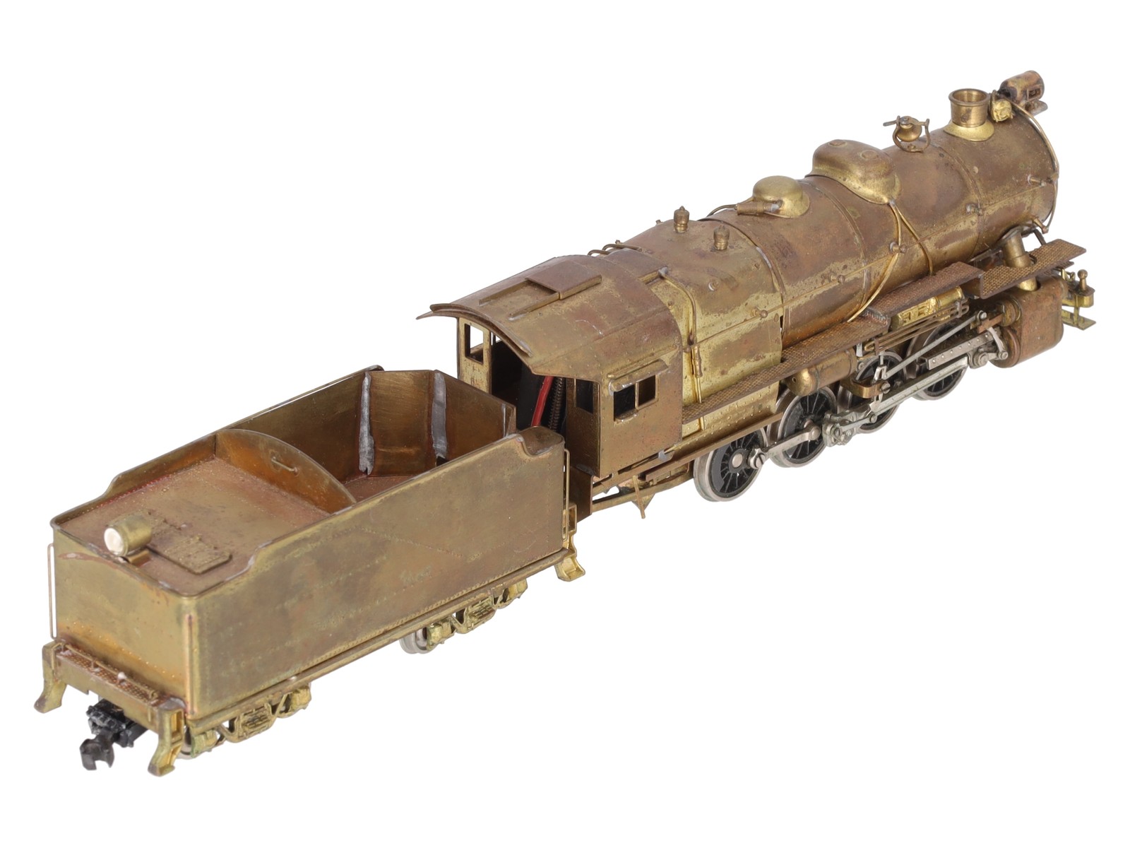 HO BRASS PRR C-1 0-8-0 Steam Locomotive & Tender – Unpainted EX