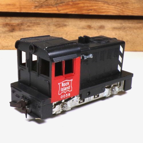 TESTED + RUNS EXC VINTAGE LIONEL HO #0058 ROCK ISLAND HUSKY ENGINE w/HEADLIGHT