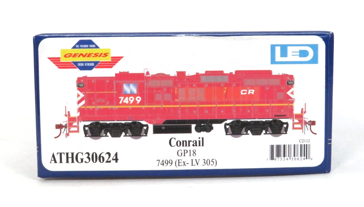 Athearn ATHG30624 GP18 Conrail #7499 Diesel Locomotive, DC, HO Gauge